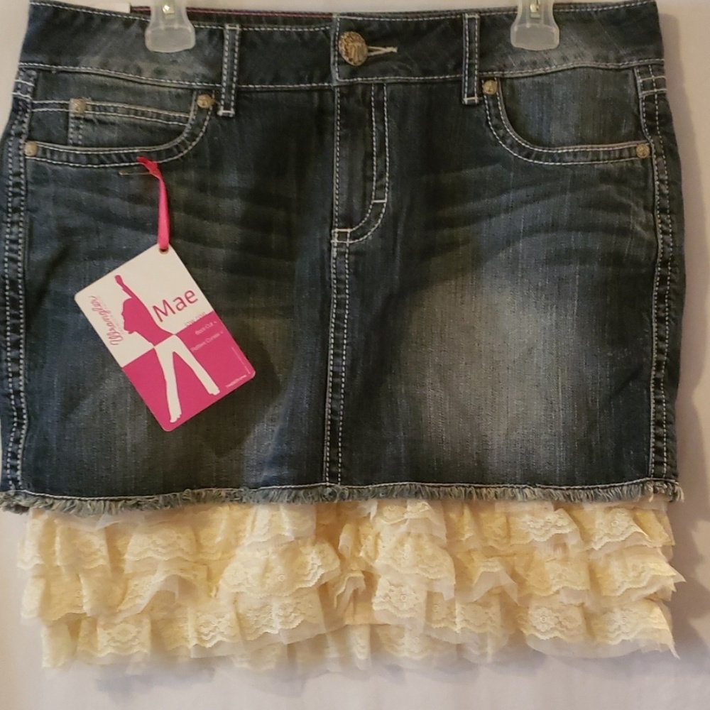 Wrangler Jean Skirt w/Ruffled Bottom 11